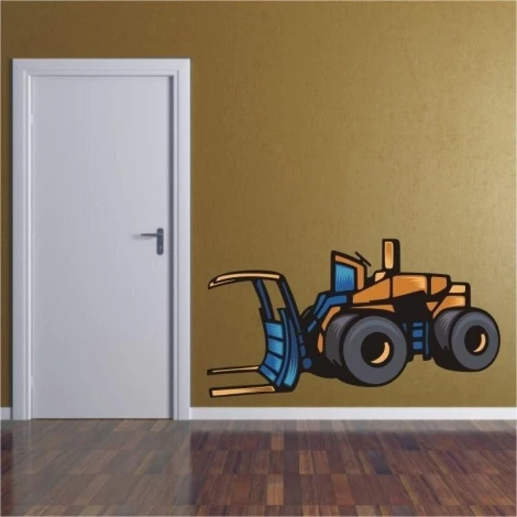 Energetyczna naklejka podnośnika 40, idealna do nowoczesnego pokoju dziecięcego, dodająca stylu i ch