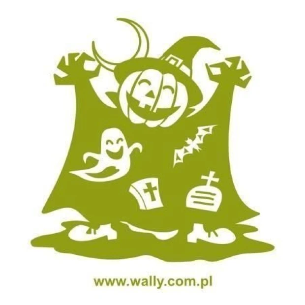 Urokliwy szablon malarski pumpkin jack 1338 w radosnych kolorach, idealny do stworzenia Halloweenowe