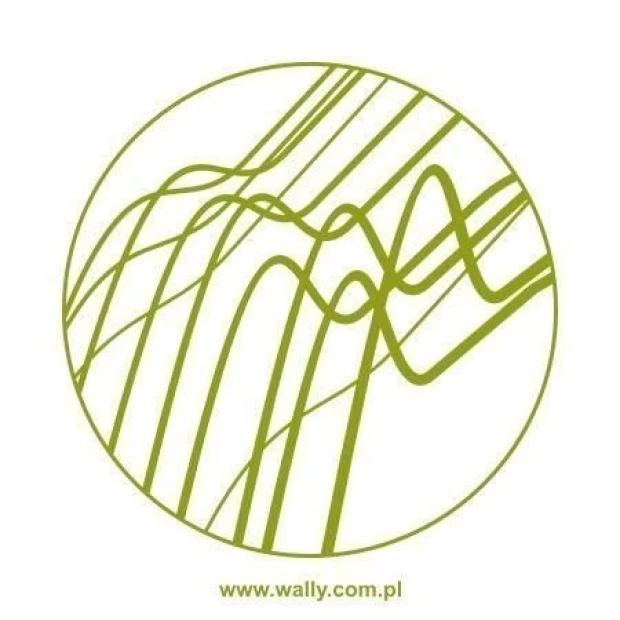Abstrakcyjny szablon malarski 1347 w stonowanej zieleni, idealny do nowoczesnego wnętrza, dodający c