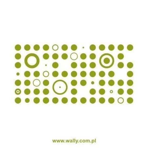 Abstrakcyjny szablon malarski 1348 w świeżych odcieniach zieleni, idealny do nowoczesnego wnętrza z 