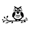 Uroczy szablon malarski sowa 1353, idealny do dziecięcego pokoju, dodający radosnego akcentu na ścia