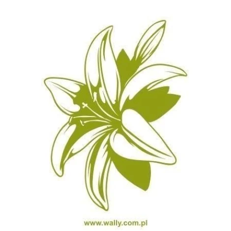 Naklejka Kwiaty 1437 w pastelowej tonacji, idealna do dekoracji nowoczesnego wnętrza, dodająca śwież