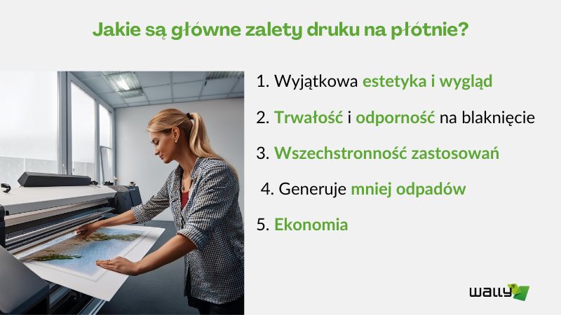 zalety druku na płótnie