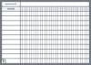 Diagram Gantta z podziałem na dni miesiąca tablica suchościeralna Lean 113