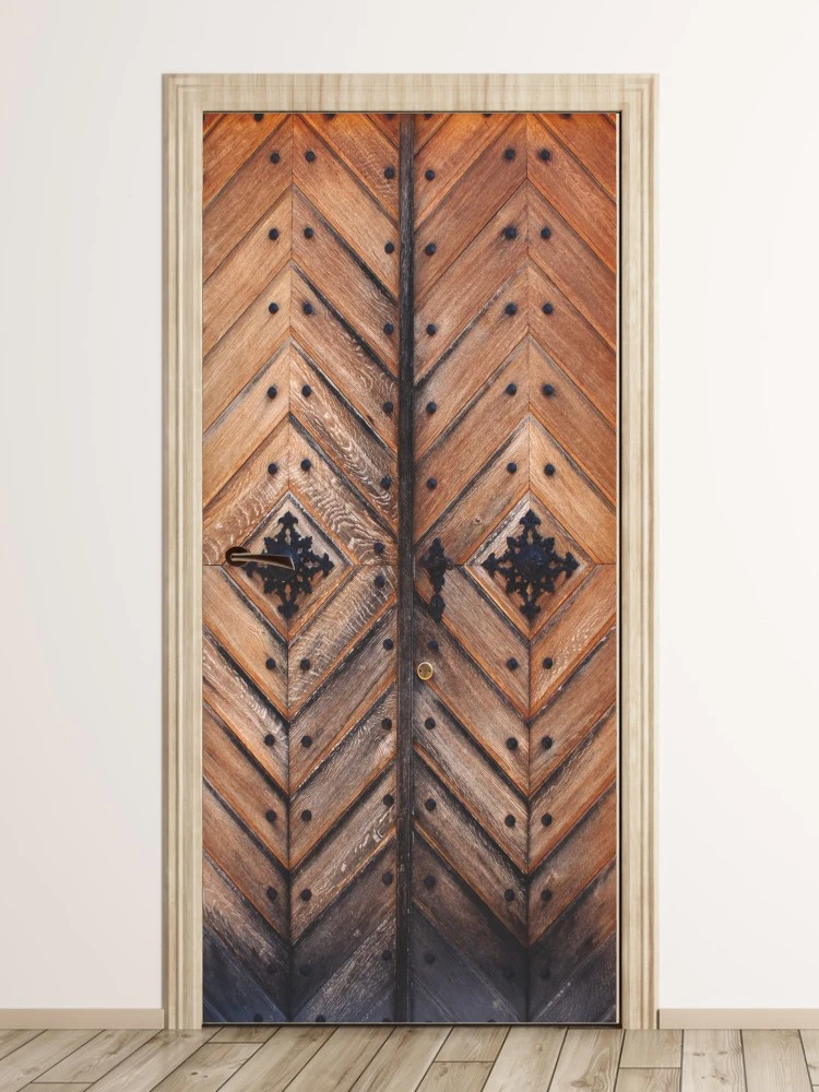 Fototapeta na drzwi drzwi drewniane P92