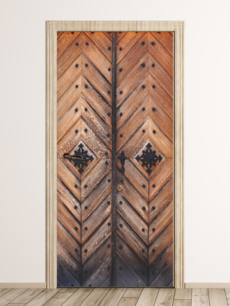 Fototapeta na drzwi drzwi drewniane P92