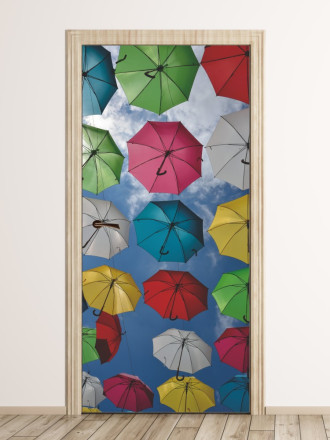 Fototapeta na drzwi kolorowe parasole FP 6271