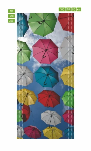 Fototapeta na drzwi kolorowe parasole FP 6271