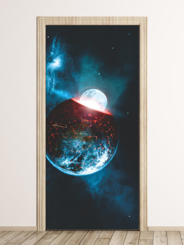 Fototapeta na drzwi kosmos FP 6101