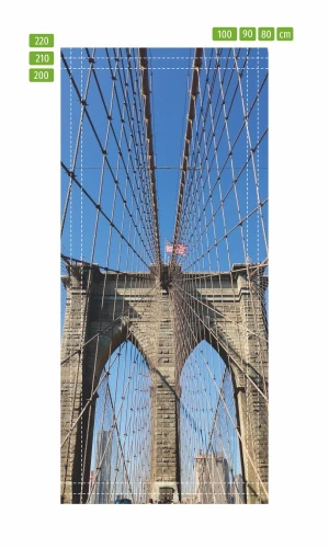 Fototapeta na drzwi most New York P42