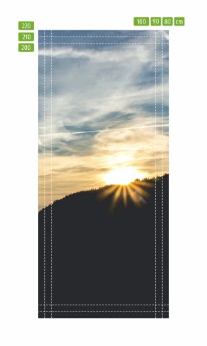 Fototapeta na drzwi zachód słońca FP 5156