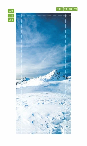 Fototapeta na drzwi zima wysoko w górach FP 3133
