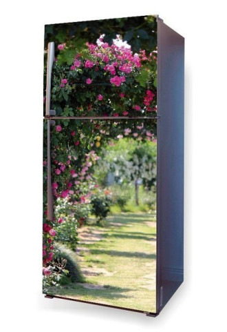 Fototapeta na lodówkę ogród różany P60