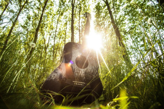 Fototapeta na ścianę gitara w słońcu FP 3112
