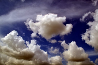 Fototapeta na ścianę pogodne niebo z malowniczymi chmurami FP 2098