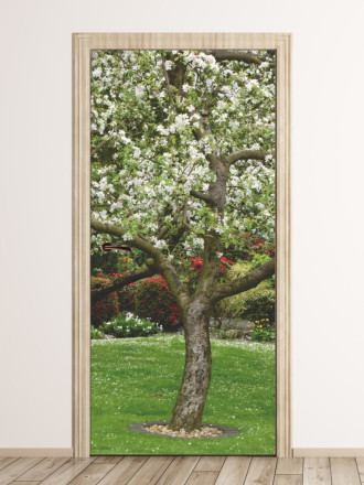 Fototapeta naklejka na drzwi kwitnące drzewo FP 6318