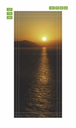 Fototapeta naklejka na drzwi zachód słońca FP 6326
