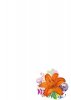 Kwiat hibiskusa tablica suchościeralna magnetyczna 098