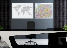 Tablice mapy świata i Polski