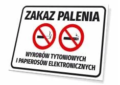 Tabliczki BHP zakazu