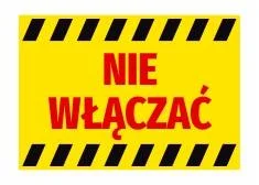 Naklejki BHP ostrzegawcze na maszyny