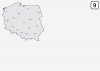 Magnetyczna tablica suchościeralna mapa Polski 241