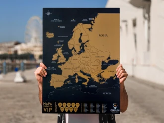 Mapa zdrapka Europa VIP