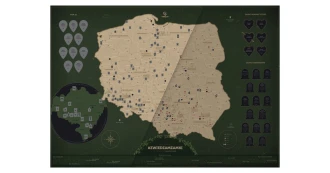 Mapa zdrapka zamki polskie