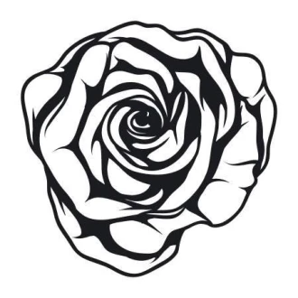 Naklejka kwiat róży 2043