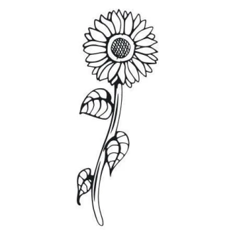 Naklejka 03X 02 kwiat słonecznika 1783