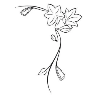 Naklejka 03X 08 kwiat 1799