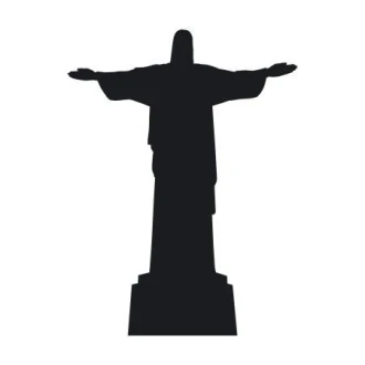 Naklejka 03X 11 Chrystus z Rio 1898