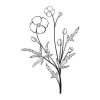 Naklejka 03X 15 kwiaty 1811