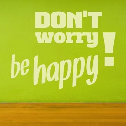 Naklejka 03X 17 don't worry be happy 1719