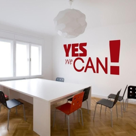 Naklejka 03X 24 yes we can 1722
