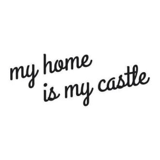 Naklejka 03X 25 my home is my castle 1721