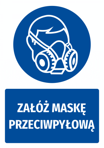 Naklejka Bhp Z Piktogramem Za Mask Przeciwpy Ow Sklep Internetowy Wally