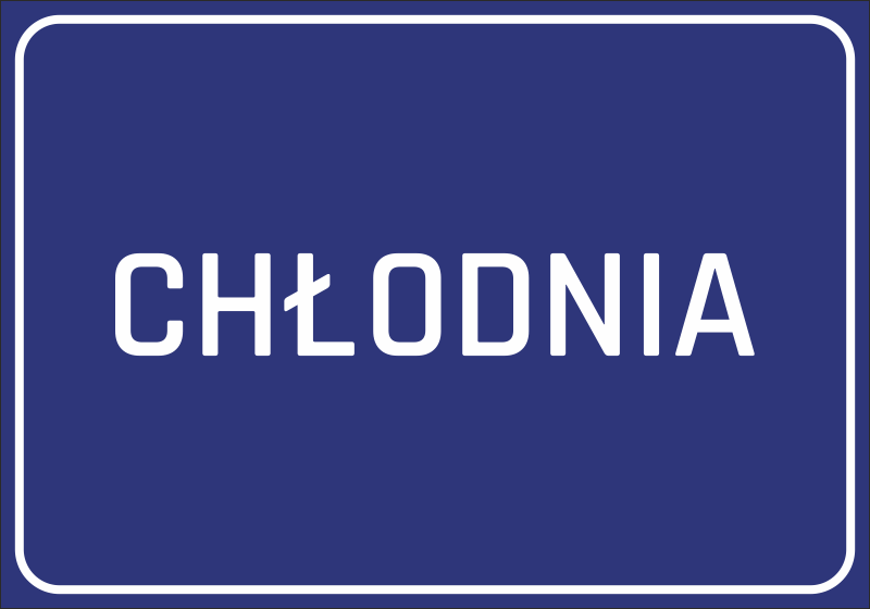 Naklejka Chłodnia