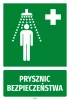 Naklejka informacyjna Prysznic bezpieczeństwa