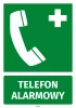 Naklejka informacyjna Telefon alarmowy