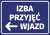 Naklejka Izba przyjęć wjazd N465