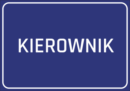Naklejka Kierownik