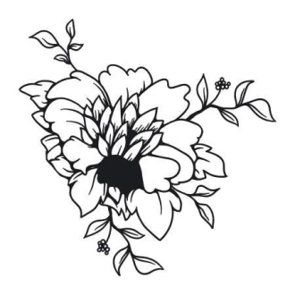 Naklejka kwiat 2084