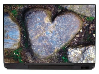 Naklejka na laptopa kamienne serce P161