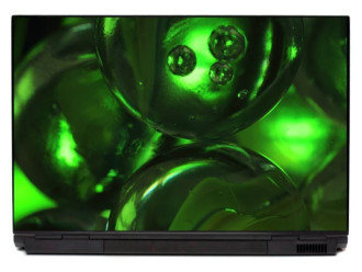 Naklejka na laptopa zielone kule P468