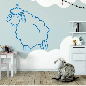 Naklejka na ścianę dla dzieci owieczka 2546