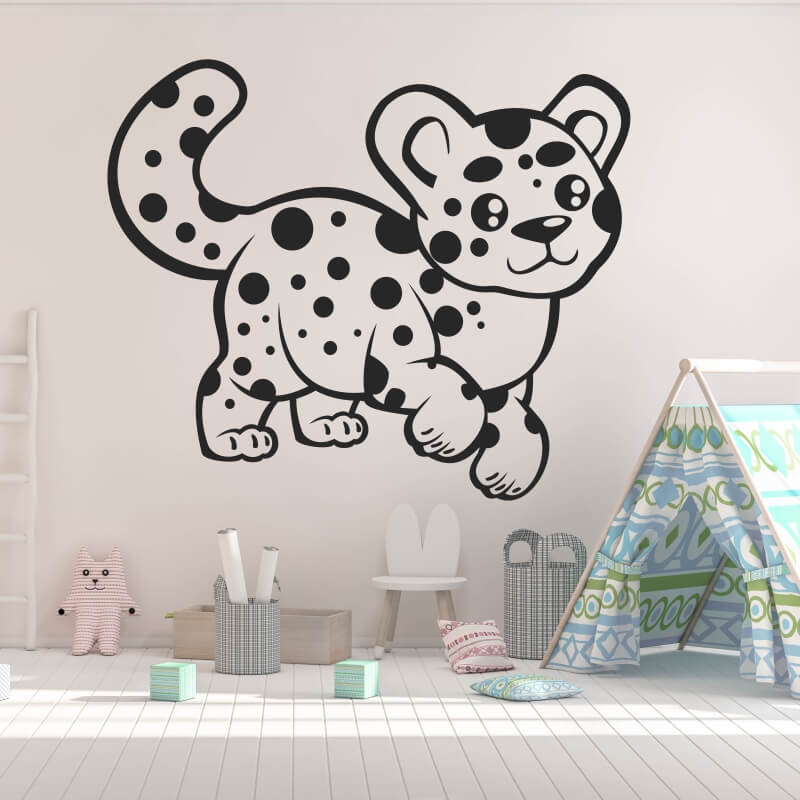 Naklejka na ścianę dla dzieci puma 2410