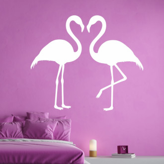 Naklejka na ścianę flamingi 2438