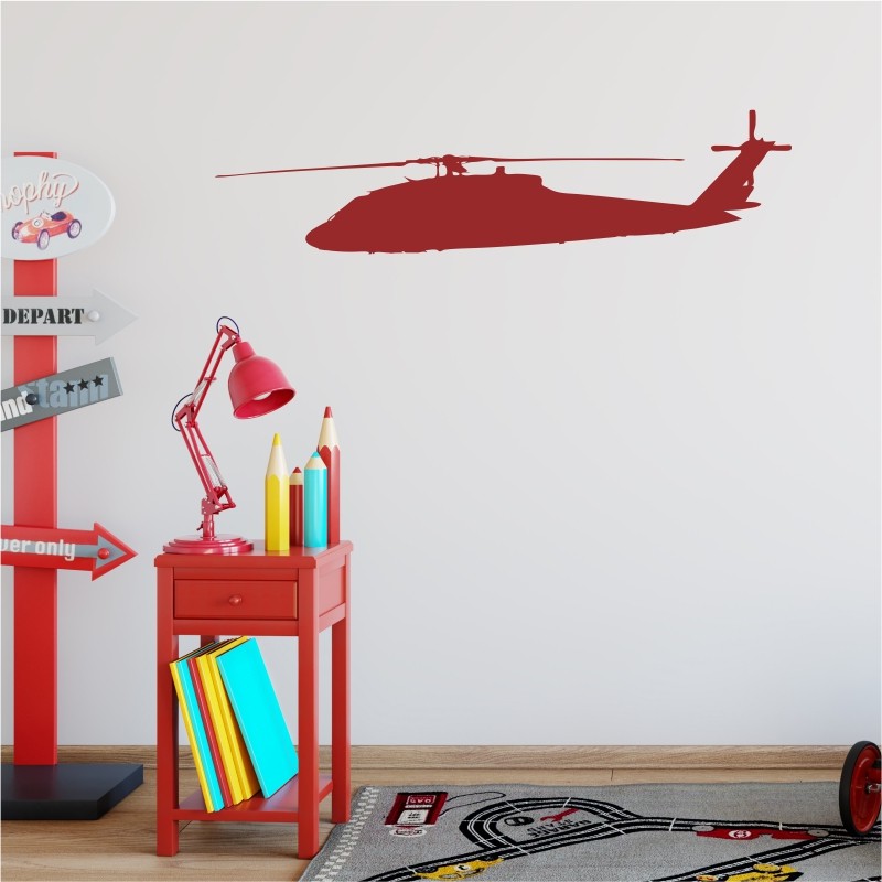 Naklejka na ścianę helikopter 2299
