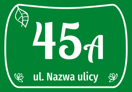 Naklejka Nr domu, ulica